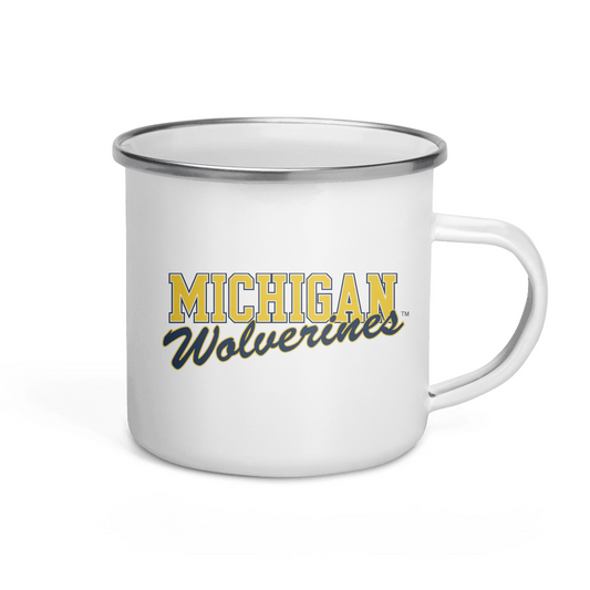 Personalized University of Michigan Graduation Girl – Enamel Mug
