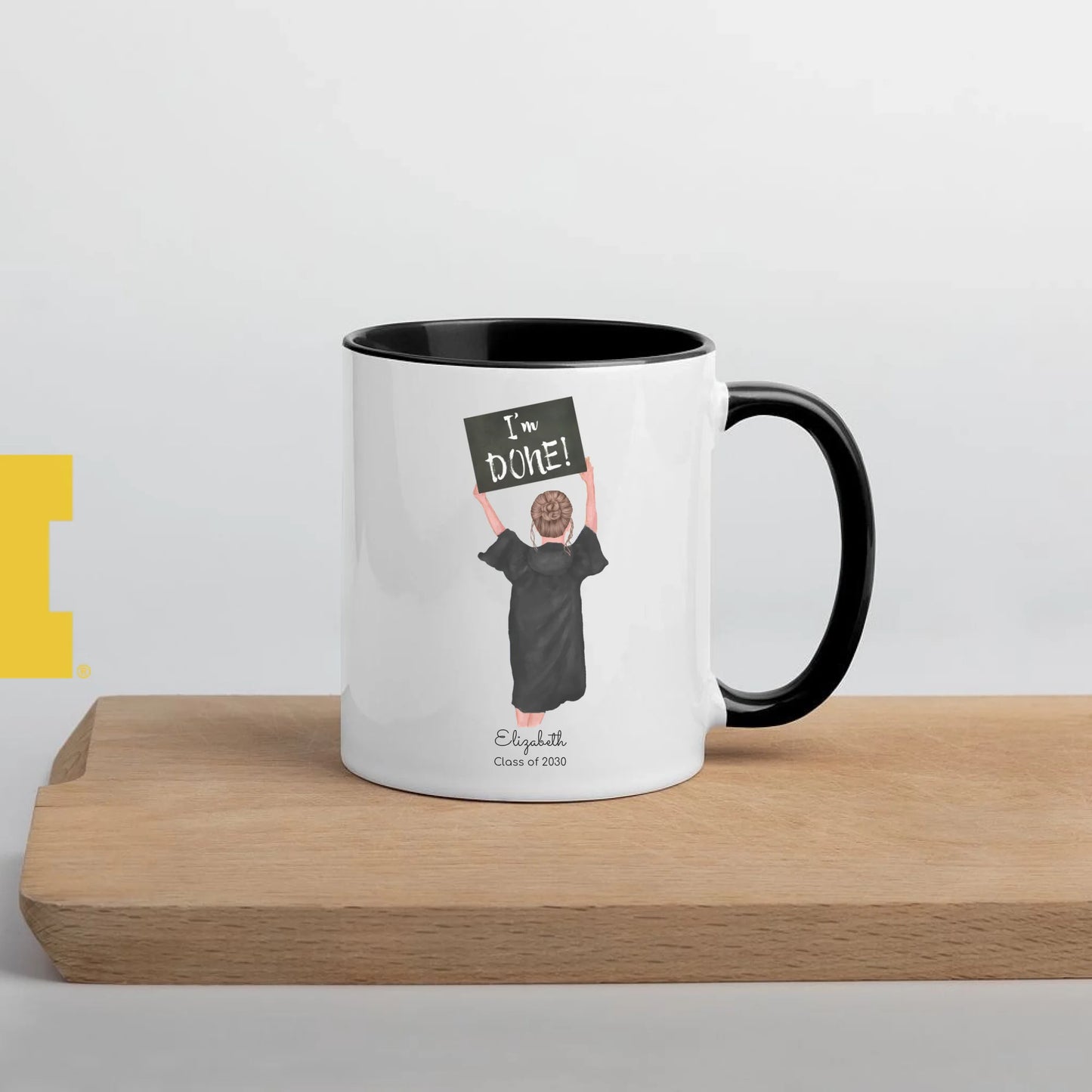 Personalized UofM Graduation Girl – Mug (Color/White)