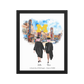 Personalized Graduation Best Friends – Premium (Matte, Luster, Unframed, Framed) Poster | Downtown Ann Arbor