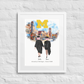 Personalized Graduation Best Friends – Premium (Matte, Luster, Unframed, Framed) Poster | Downtown Ann Arbor