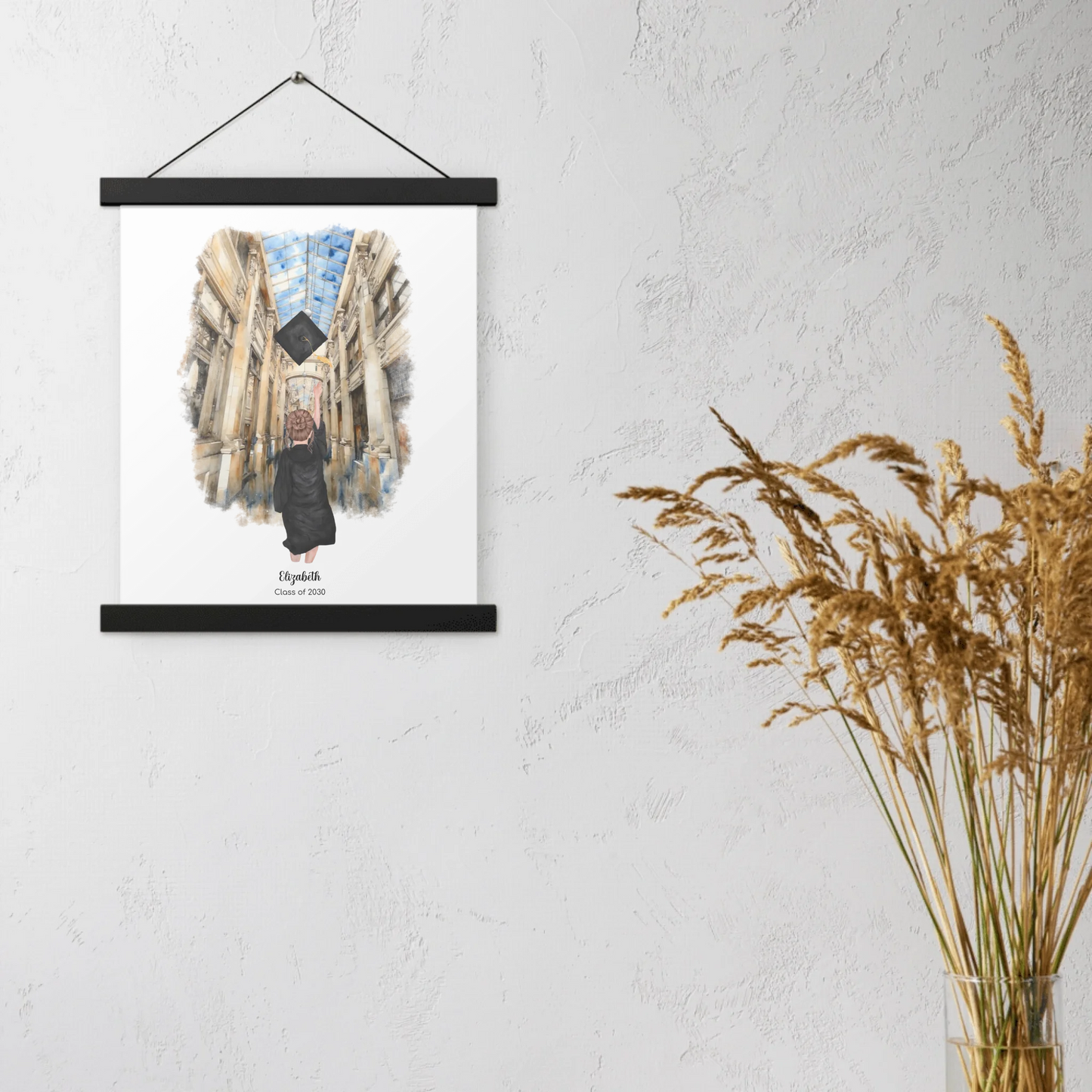 Personalized Graduation Girl – 16x20 Enhanced Matte Paper Poster With Hanger | Nickels Arcade