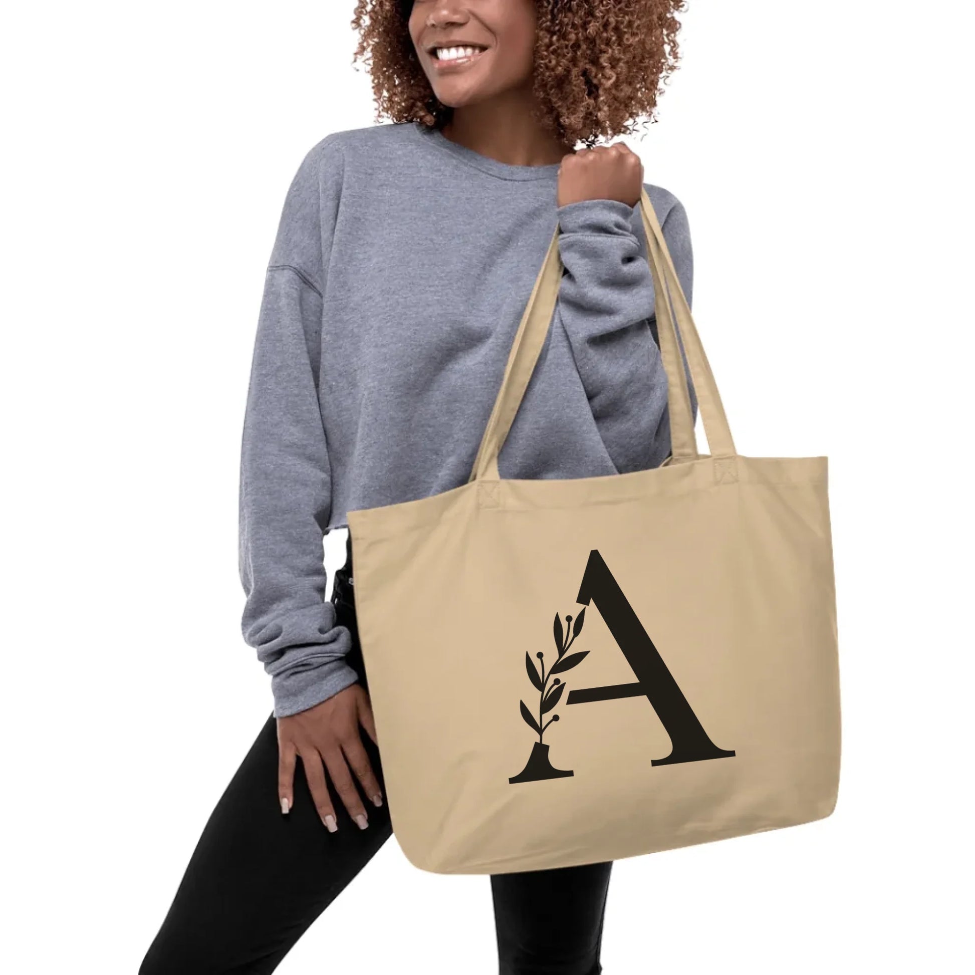 Personalized Large Eco-Friendly Bag – oyster